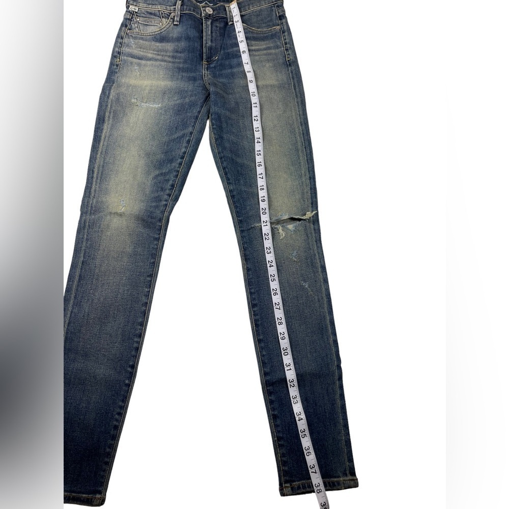 Citizens of Humanity rocket crop high rise skinny jeans distressed size 25 - Picture 8 of 12